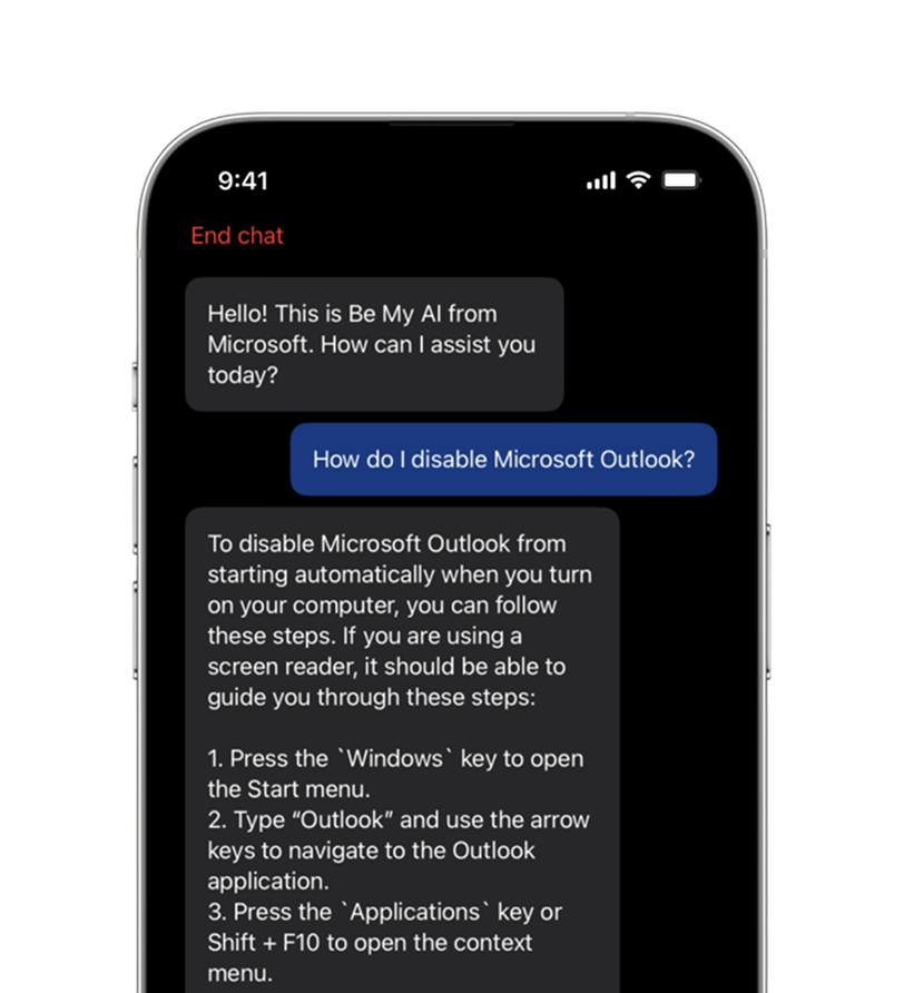 Assistance in an instant Illustration