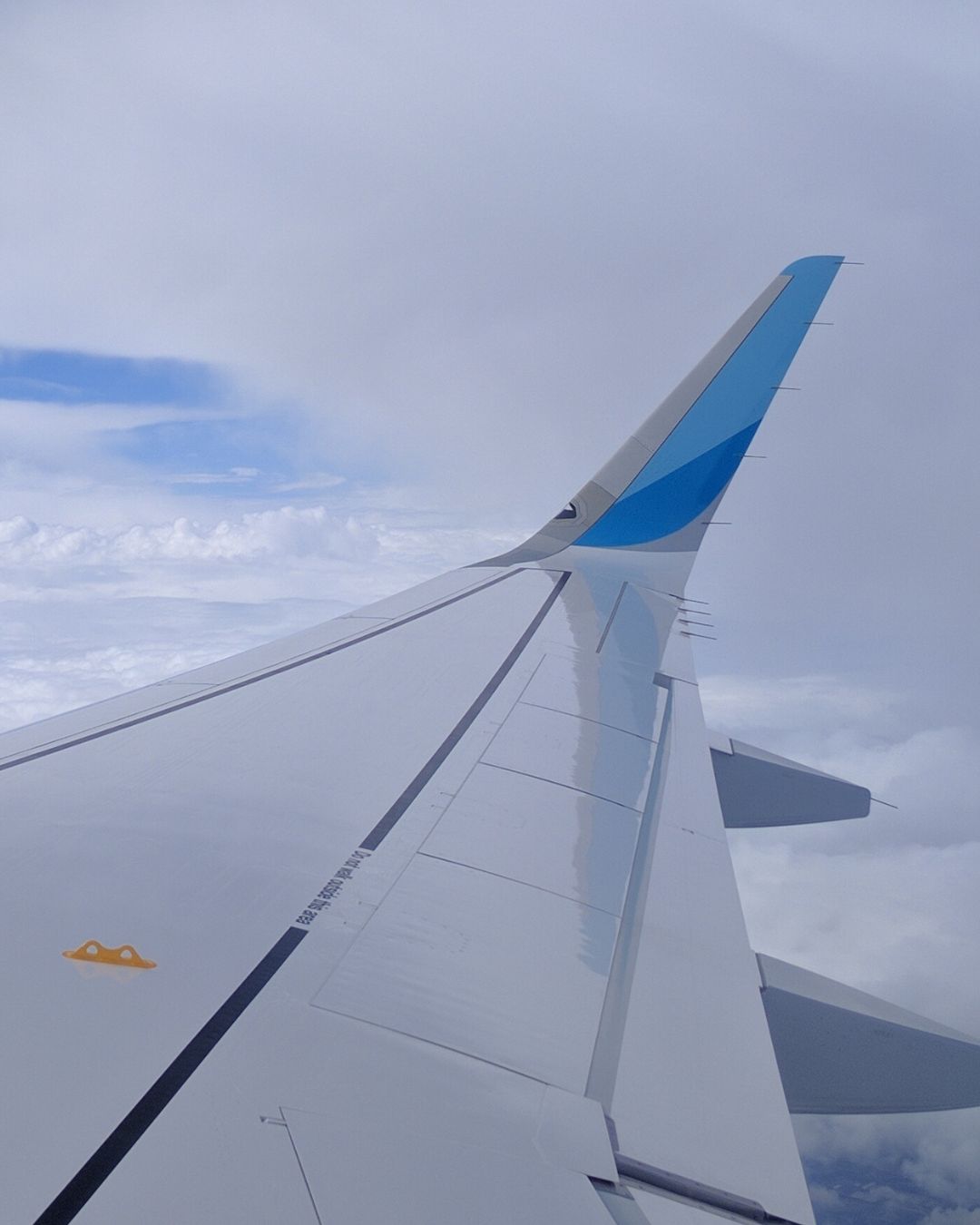 Picture of airplane wing