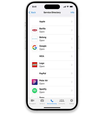 Browse Service Directory