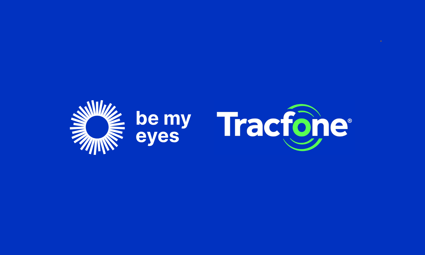 Featured Image for the latest post: Be My Eyes Partners with Tracfone to Bring 24/7 Accessible Customer Support to Blind and Low Vision Users